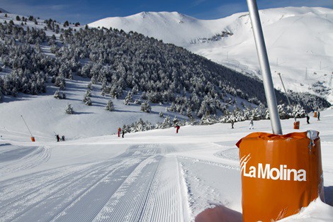 La producció de neu en pistes d’esquí – La Molina