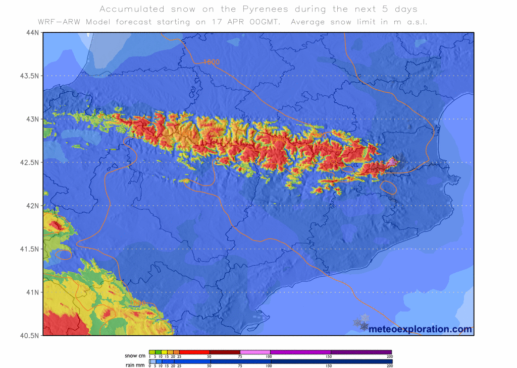 nevada abril 2022 - meteopirineus