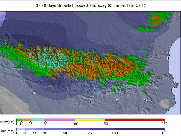Previsió 6, 7 i 8 gener 2023 – els reis d’orient, ens porten una nevada!
